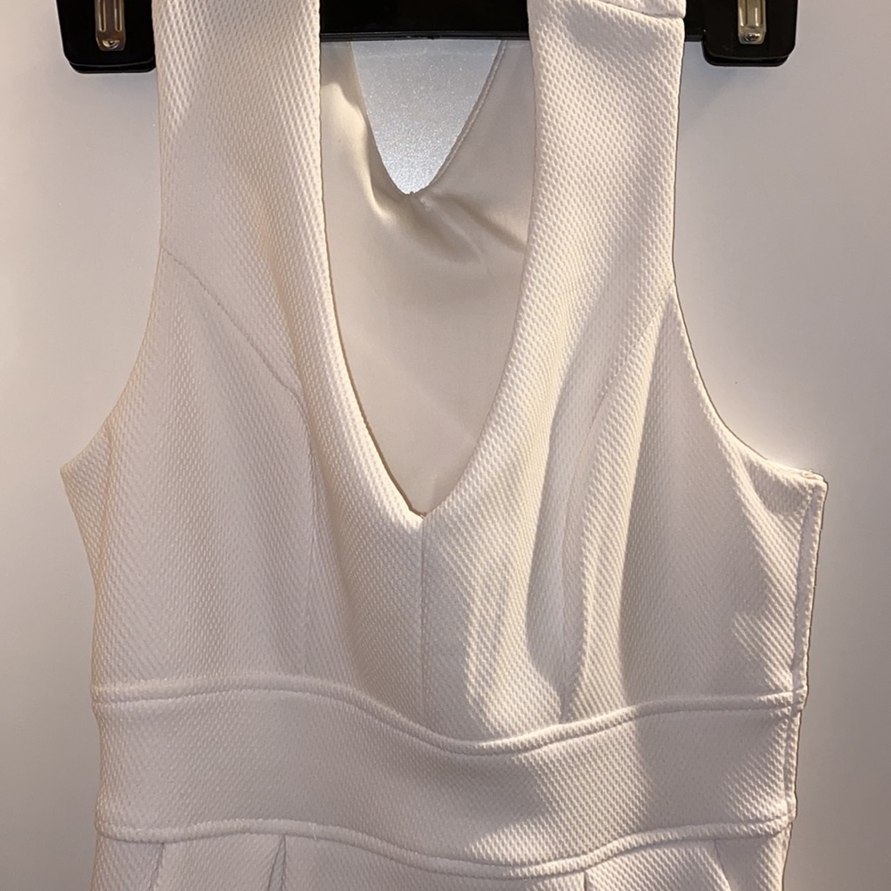 Emerald Sundae brand- White mesh material dress, size small, worn lightly